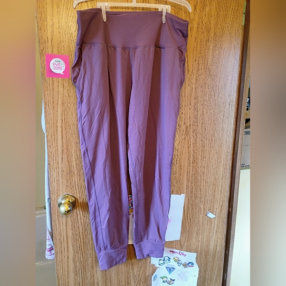 Under Armour Women's Dusty Purple Straight Leg Pants - Picture 4 of 4